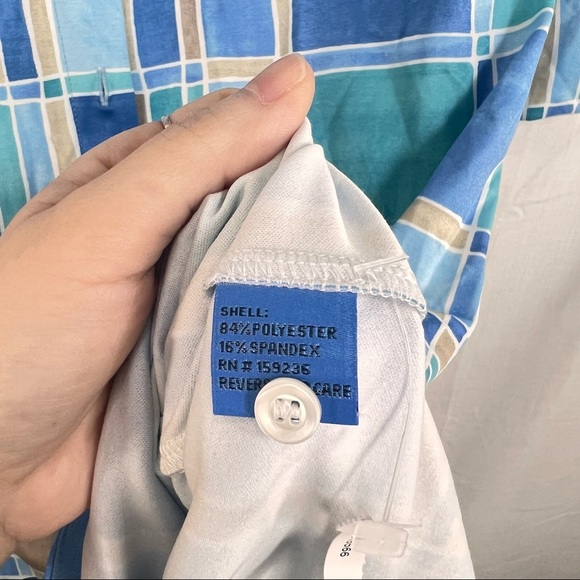 J. McLaughlin Sz S Brynn Tile Print Jersey Knit Collared V-Neck 3/4 Sleeve Dress - Picture 9 of 12